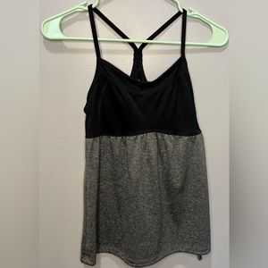 Champion Gray and Black Top With Shelf Bra
